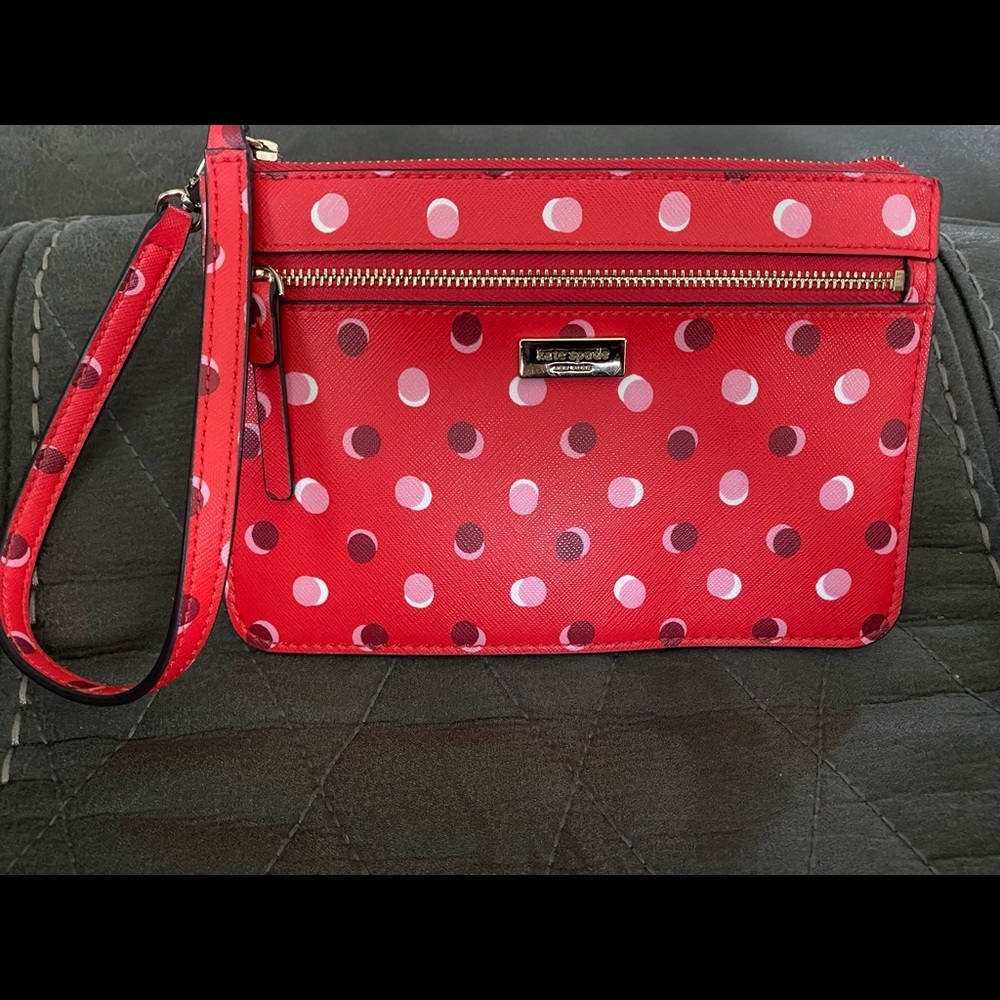 Kade Spade Polka Dot Wristlet
